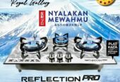 Kompor gas kaca 3 tungku NIKO Reflection PRO MIRROR