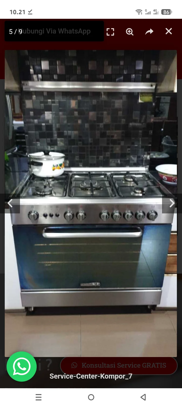 SERVICE KOMPOR GAS LA GERMANIA – ARISTON BANDUNG