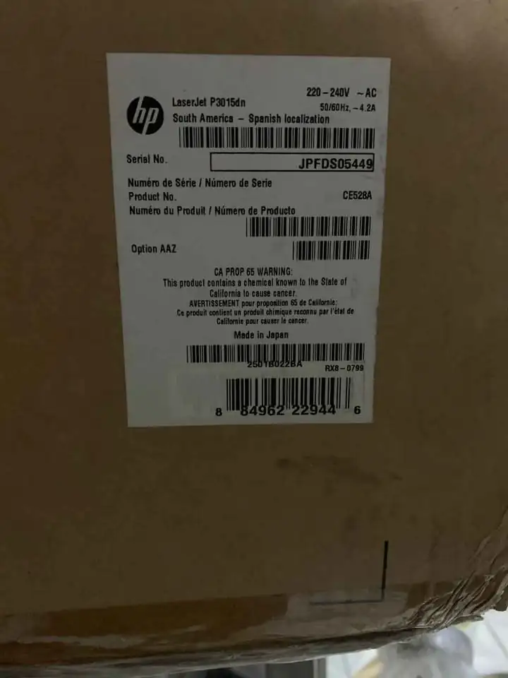 Printer HP Laserjet P3010 baru