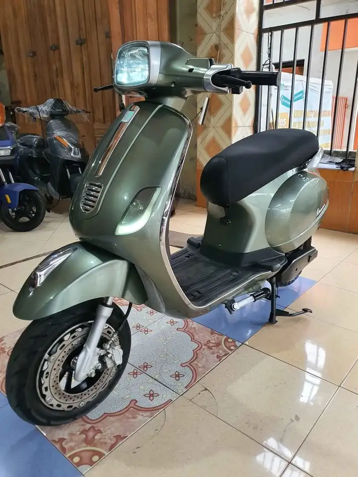 Motor listrik vespa uwinfly t3 hijau army nyuss