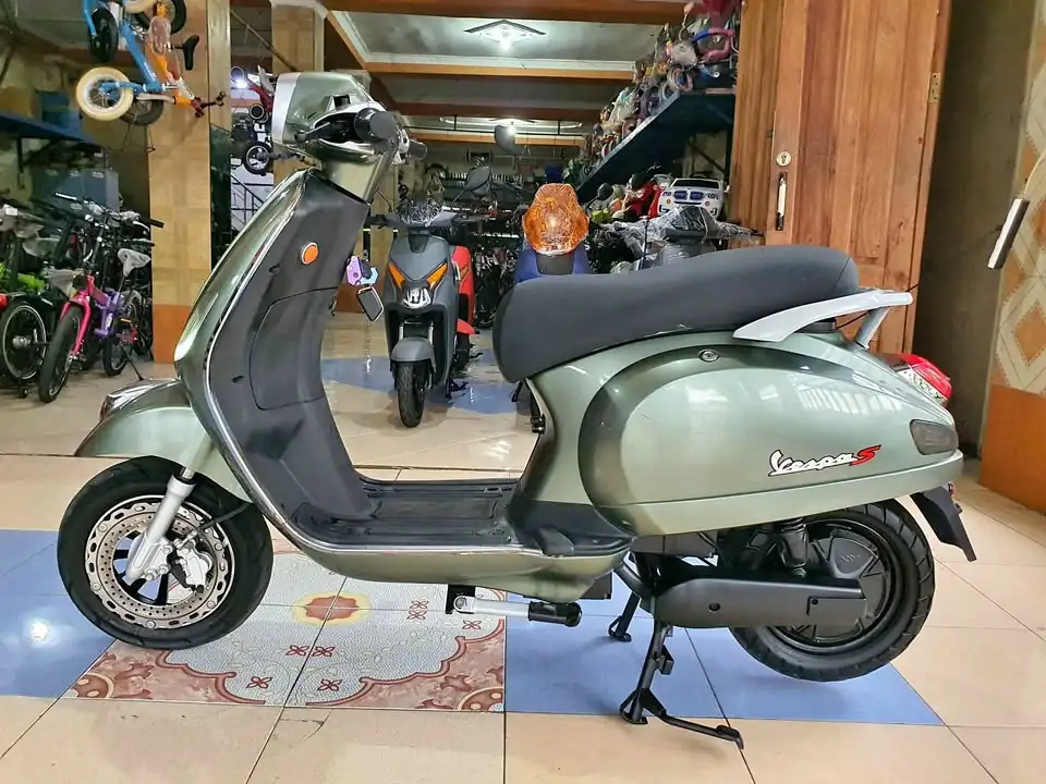Motor listrik vespa uwinfly t3 hijau army nyuss