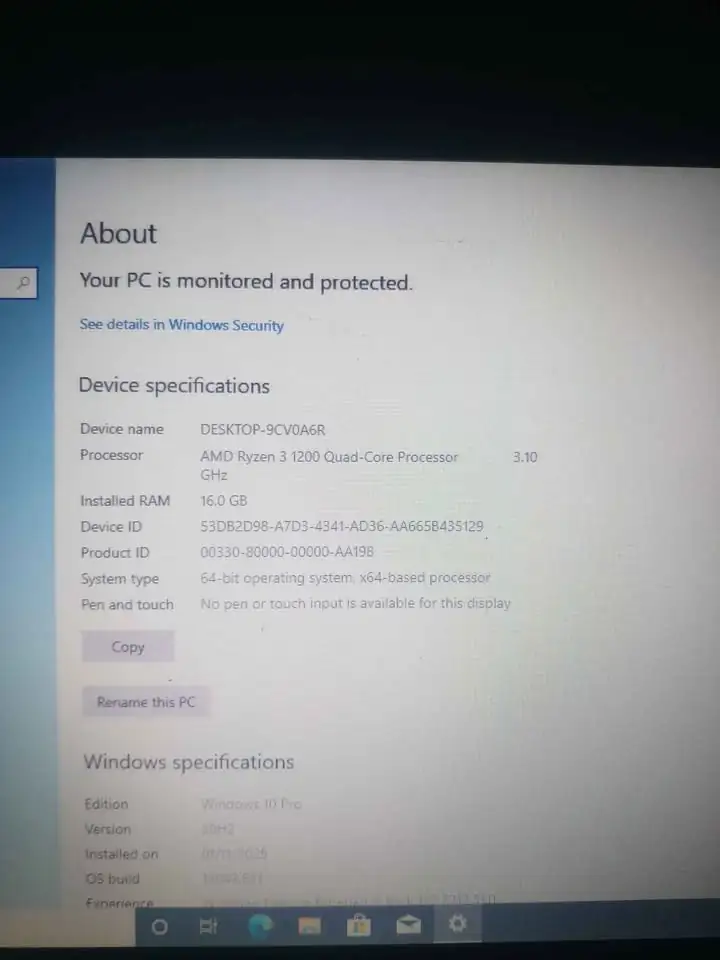 Komputer Ryzen 3 RAM 16GB DDR4 Normal Siap Pakai