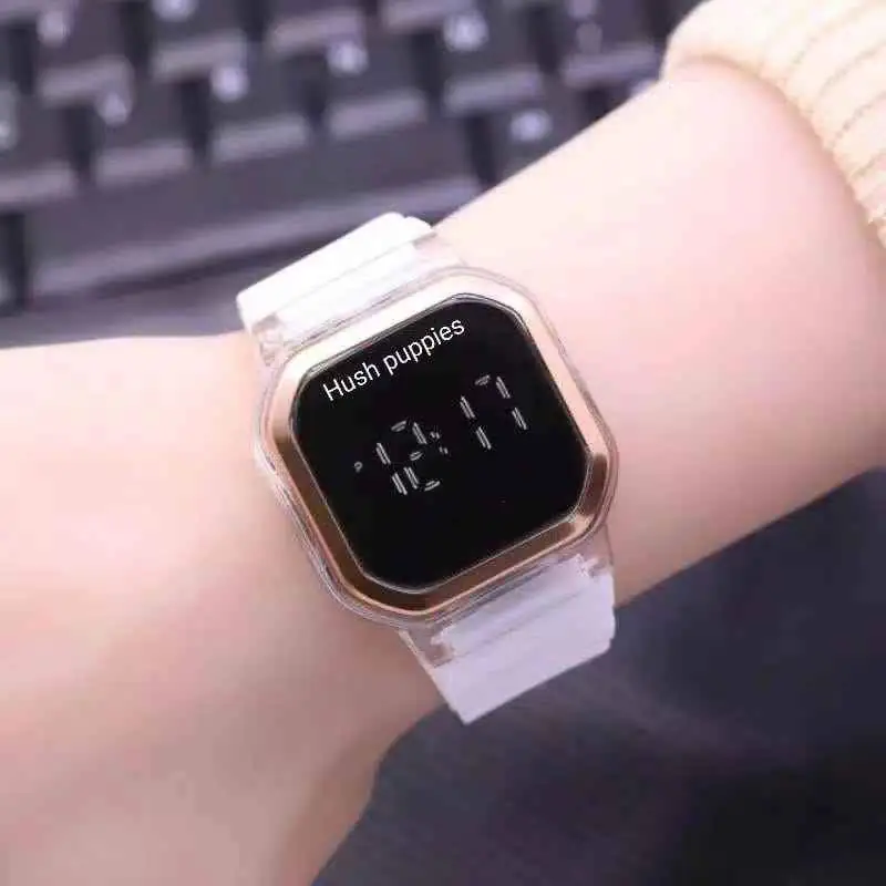 Jam tangan LED Logo hushphupies