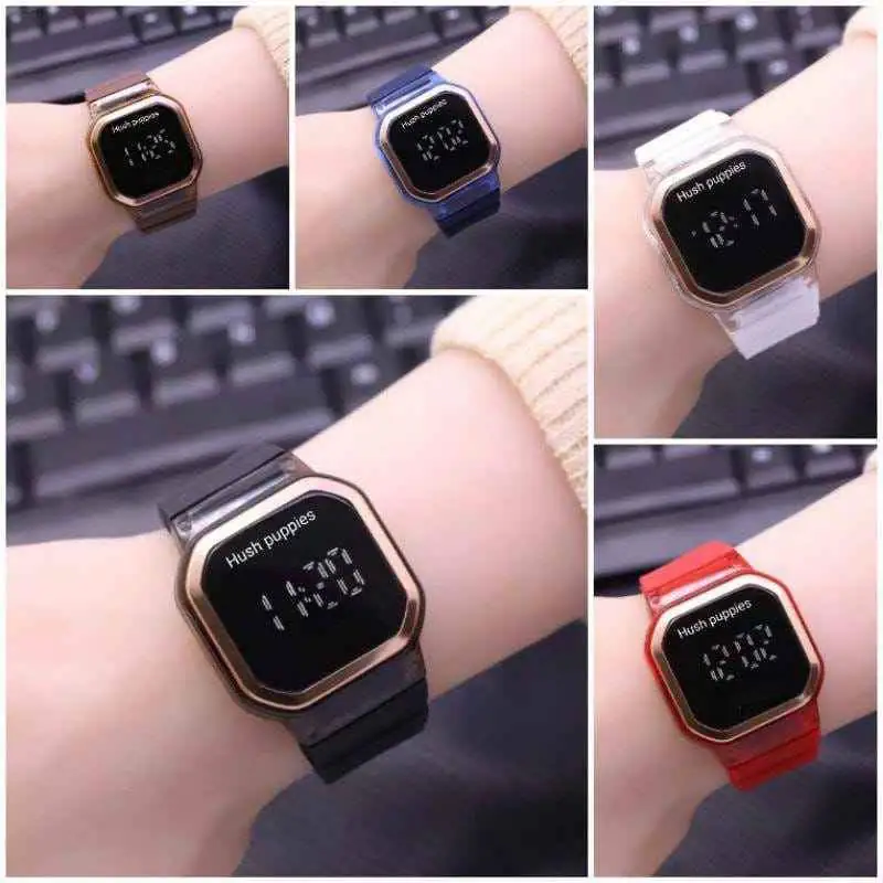 Jam tangan LED Logo hushphupies