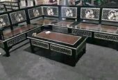 Furniture kursi bahan kayu jati dan mahoni