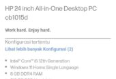 All in one PC HP CB1015 Ssd 512gb