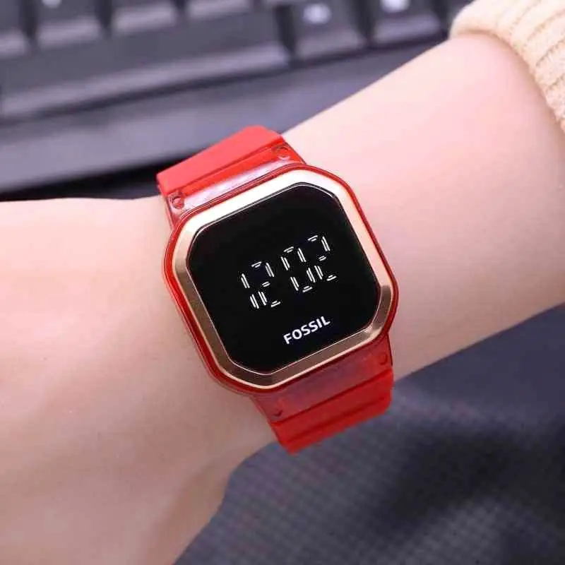 Jam tangan LED Logo hushphupies