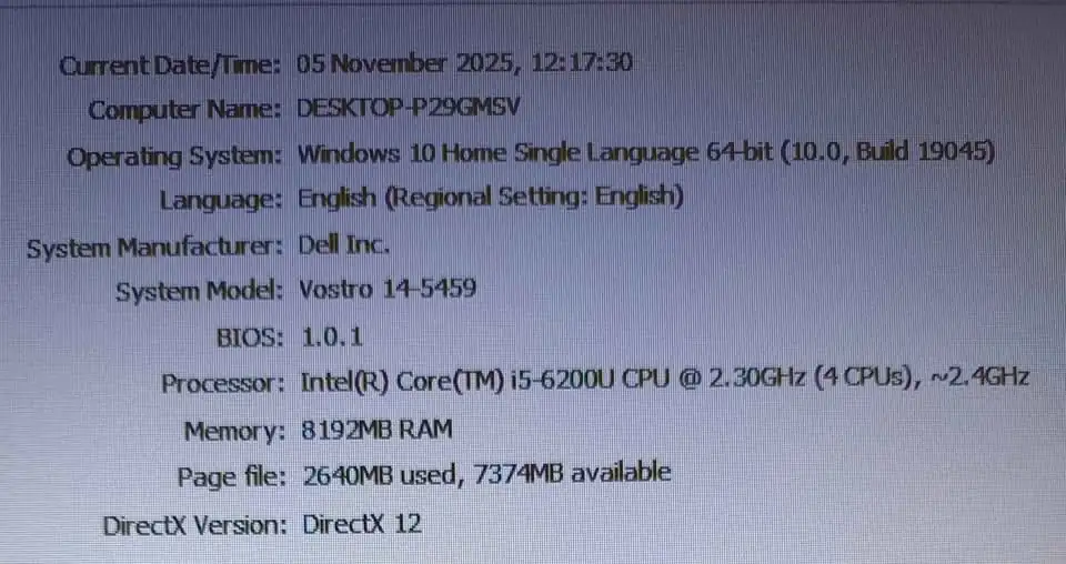 Laptop Dell Vostro 14-5459