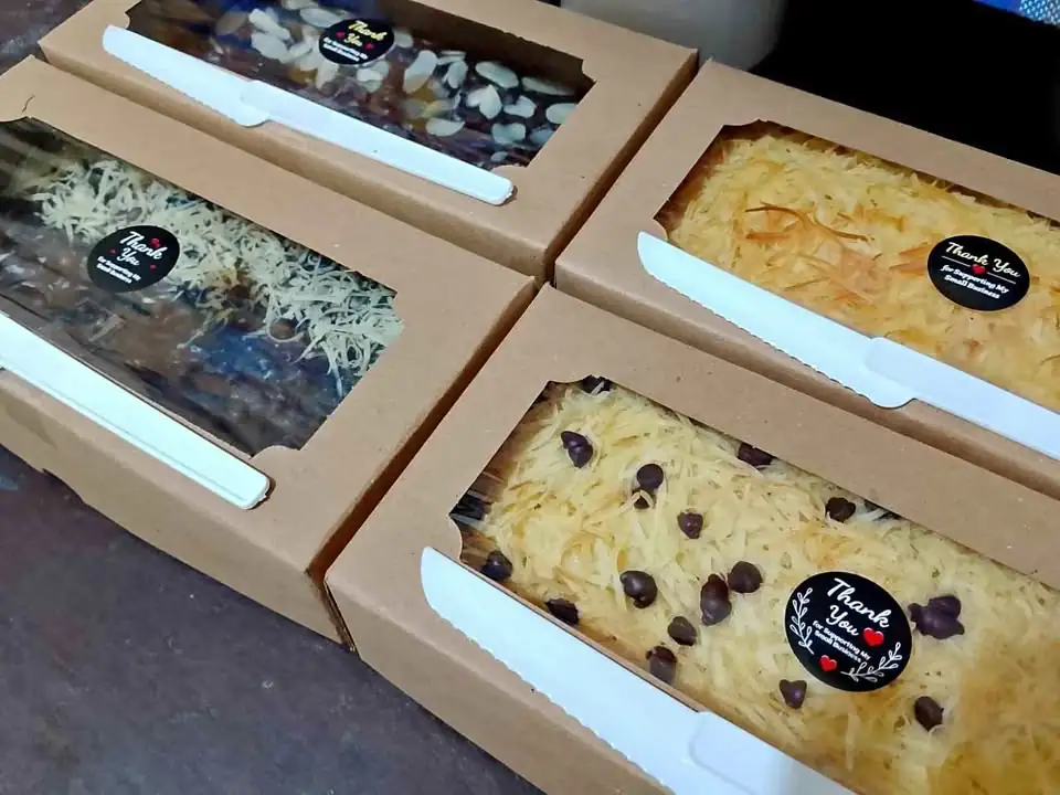Brownies fudgy/panggang/kukus/lumer/pisang/topping/slice, bolu pisang