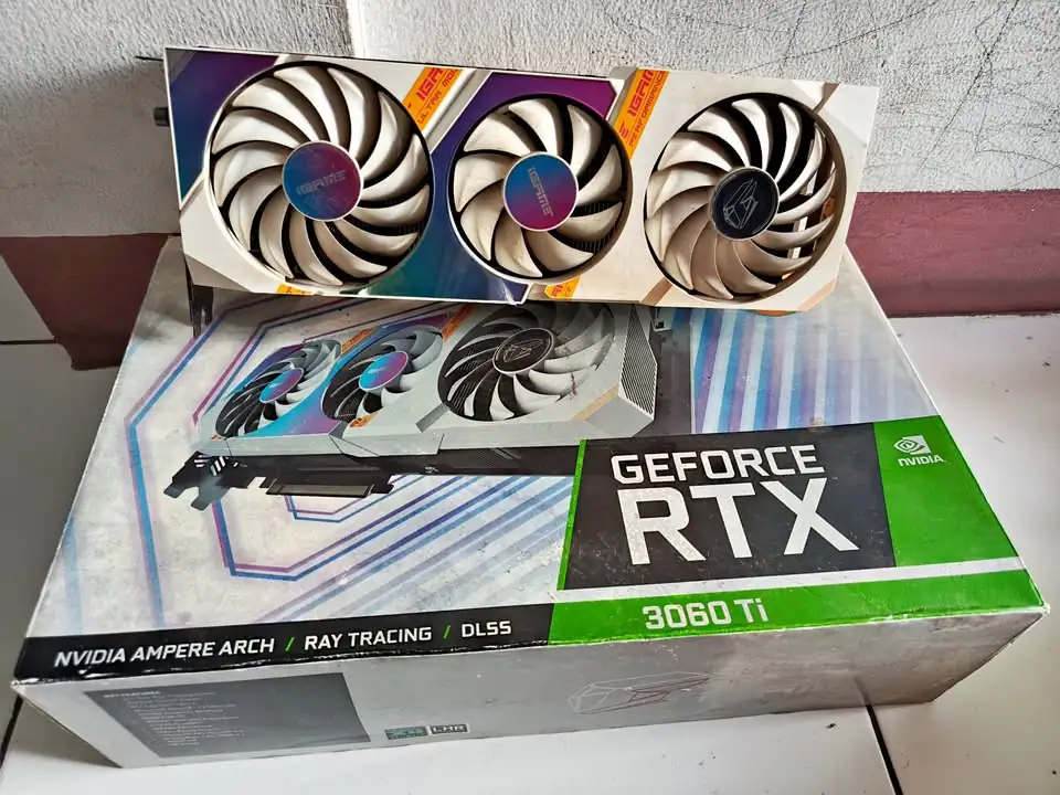 VGA Colorful RTX 3060Ti 8GB Fullset iGame Segel Triple Fan