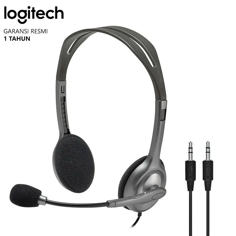ORIGINAL “LOGITECH” HEADSET HEADPHONE BUAT KOMPUTER PC