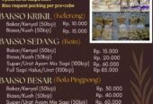 Bakso ayam mix sapi, urat, halus,full sapi, tahu bakso , adonan bakso