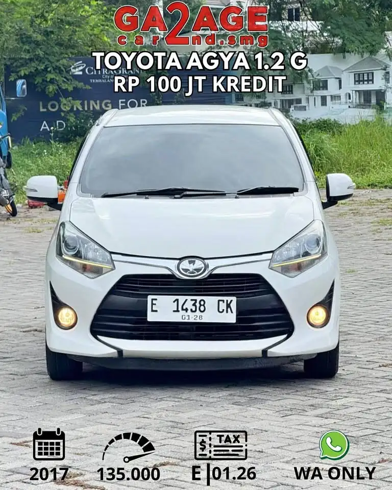 TOYOTA AGYA 1.2 G Tahun 2017