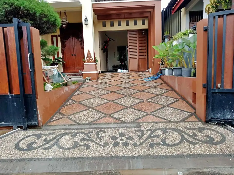 Teras Batu Sikat (bisa request model dan motif)