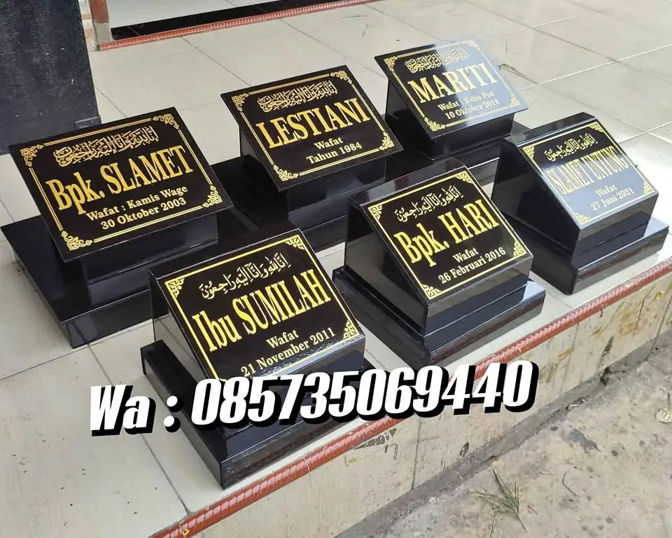 PENGRAJIN BATU NISAN & PRASASTI Maesan Kramik – Granit – MARMER