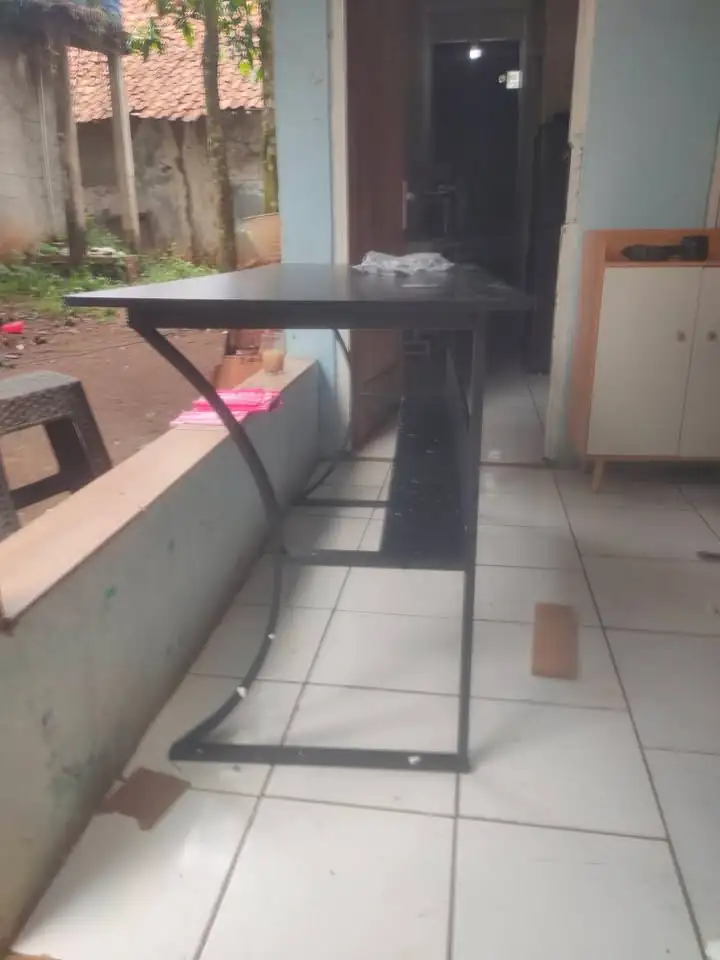 Meja Komputer Gaming Motif Carbon
