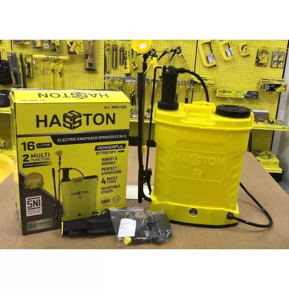 Sprayer Hama 2 In 1 Elektrik Dan Manual Knapsack Hasston 16 Liter SNI