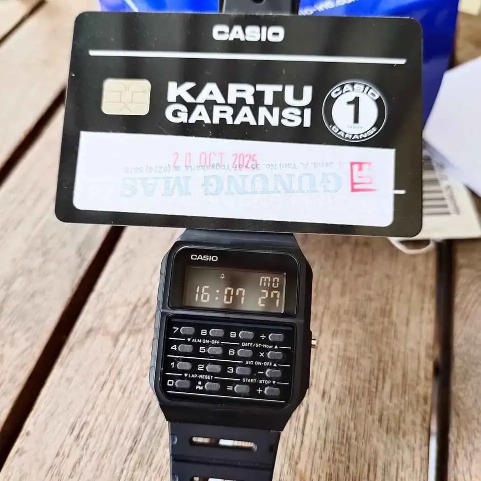 Casio Kalkulator CA-53WF-1BDF Fullset Mulus like new