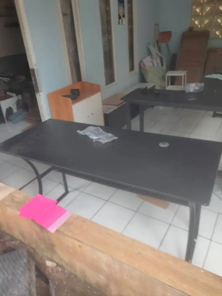 Meja Komputer Gaming Motif Carbon