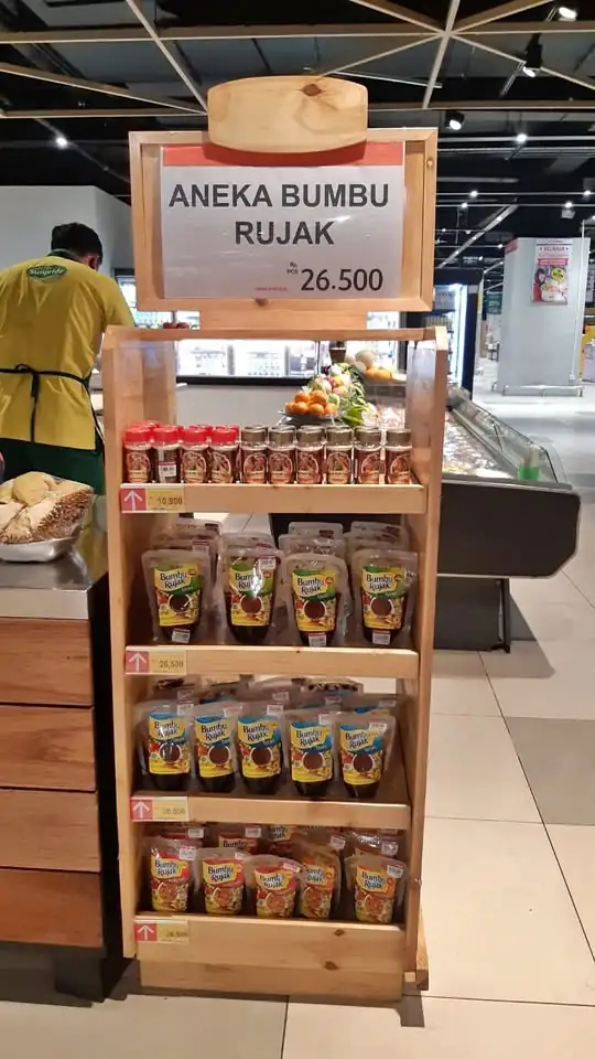 Rak display barang di swalayan dan toko