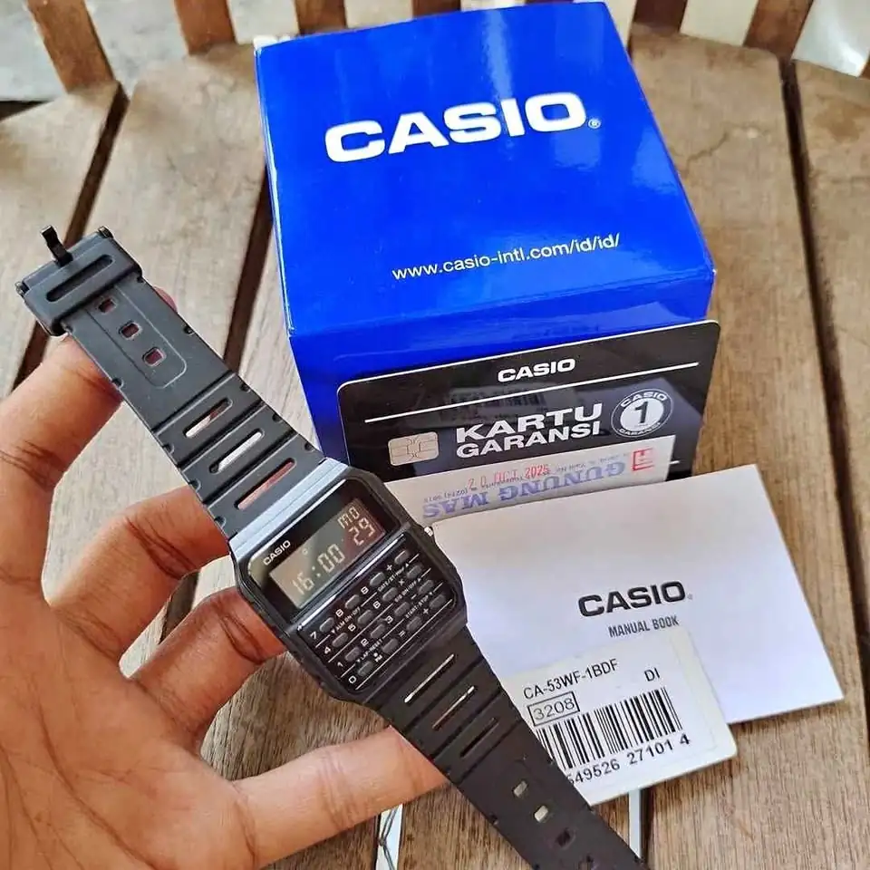 Casio Kalkulator CA-53WF-1BDF Fullset Mulus like new