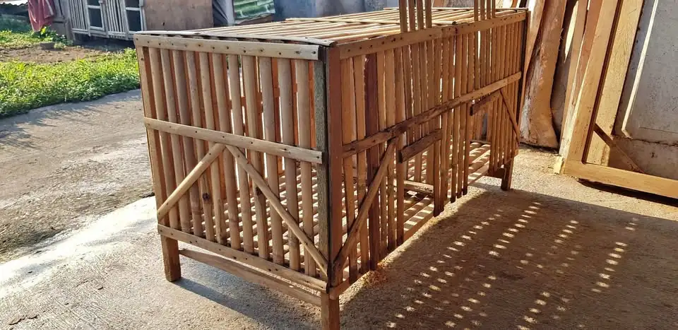 Kandang ayam bambu uk 100cm x 50cm