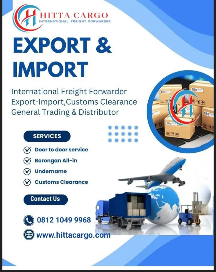 Layanan jasa’import barang cargo dari China, Singapore Taiwan ke Indo