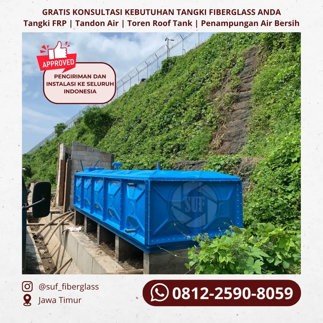 Penjual Tangki Air Fiberglass (INCLUDE INSTALASI)