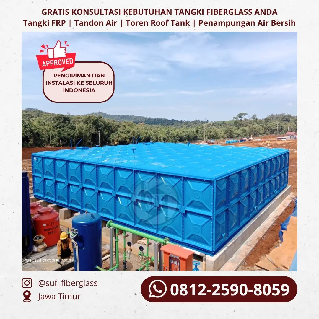 Penjual Tangki Air Fiberglass (INCLUDE INSTALASI)