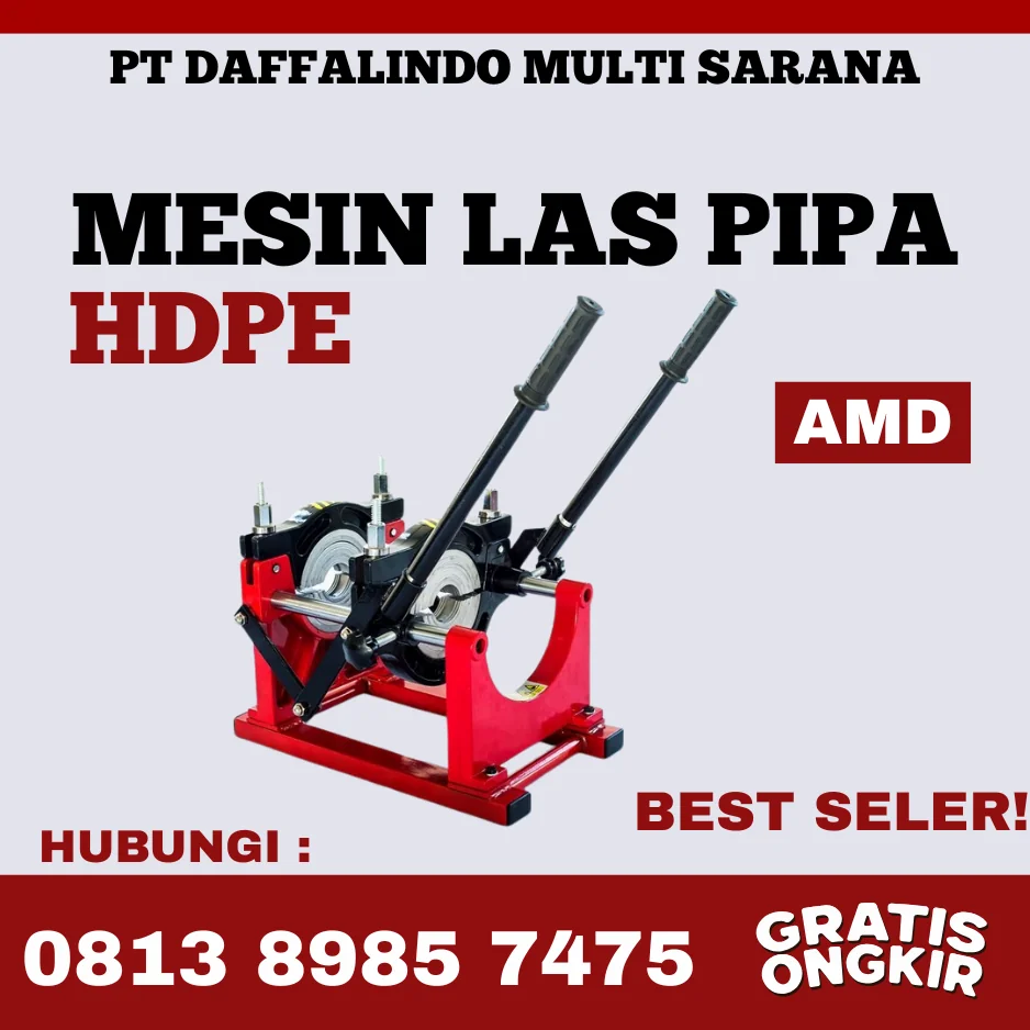 Mesin Hdpe Alat Sambung Pipa Hdpe 160mm Manual 2 Clamp | Ready Stok