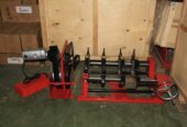 Manual T butt fusion mesin join pipa hdpe 4 clamp 160mm/6 inch