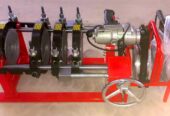 Manual T butt fusion mesin join pipa hdpe 4 clamp 160mm/6 inch