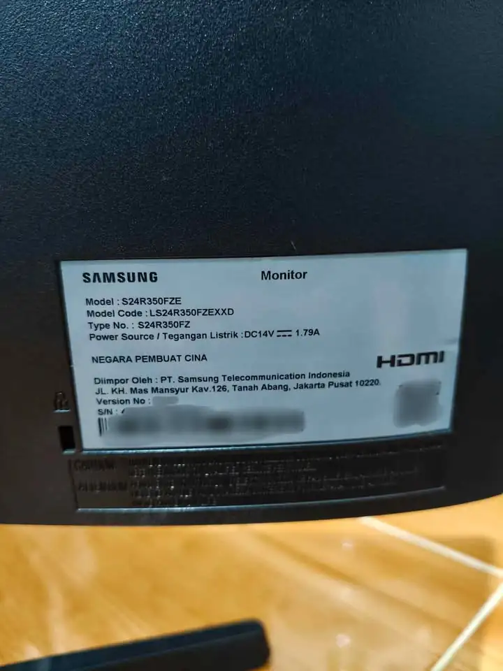 Monitor Samsung 24″ SR35 (Model: S24R350FZE) – 75Hz IPS Bezel-less FH