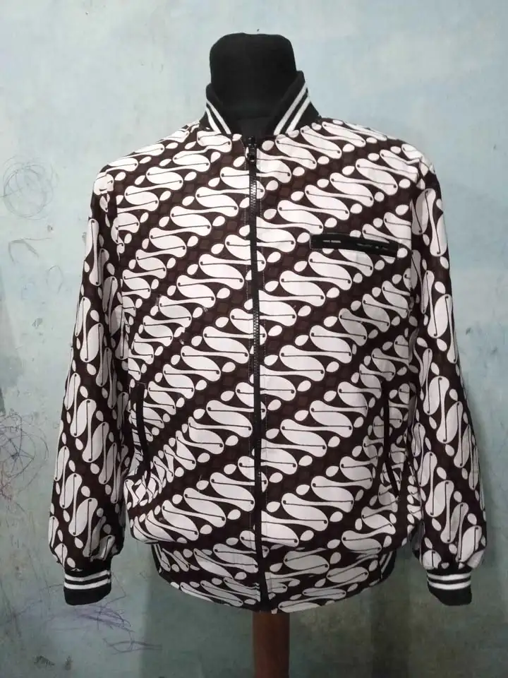 Jaket lurik, jaket motif boomber, lurik surjan