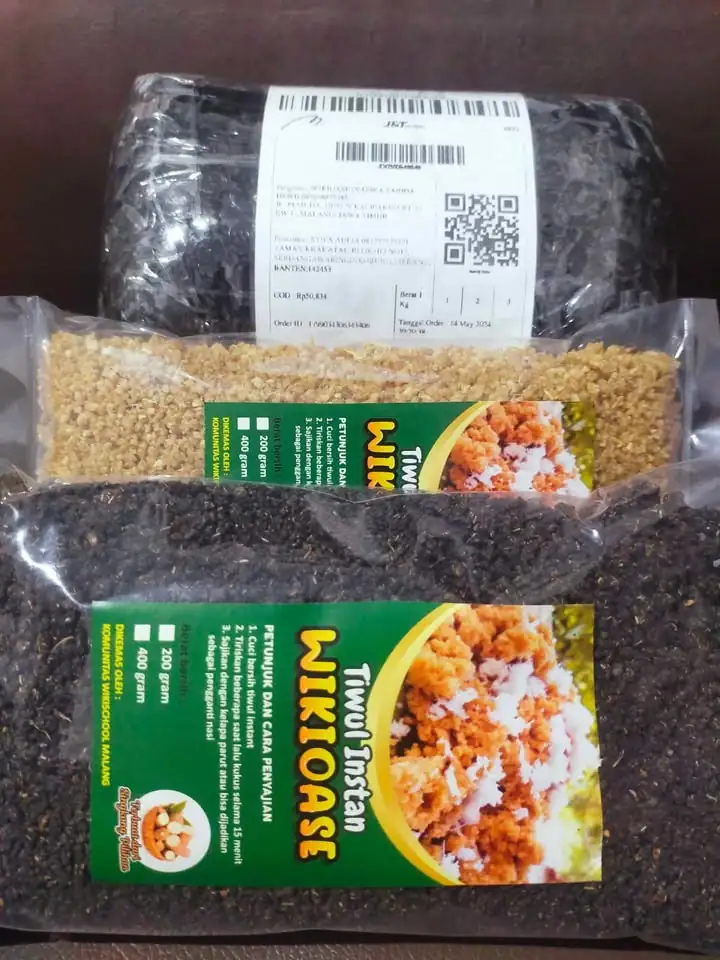 Tiwul Hitam, Tiwul Coklat, Ampok Jagung Geritan Instan