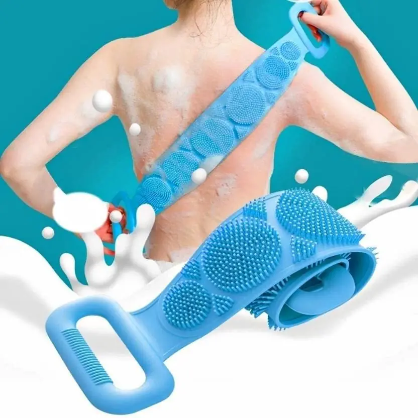 BWOHOPS Alat Bantu Mandi Sikat Punggung Silicone Scrub Brush 60cm – BW