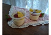 Puding Susu Karamel Topping Buah “Tenyoni”