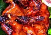 Ingkung ungkep ayam areh, goreng dan bakar