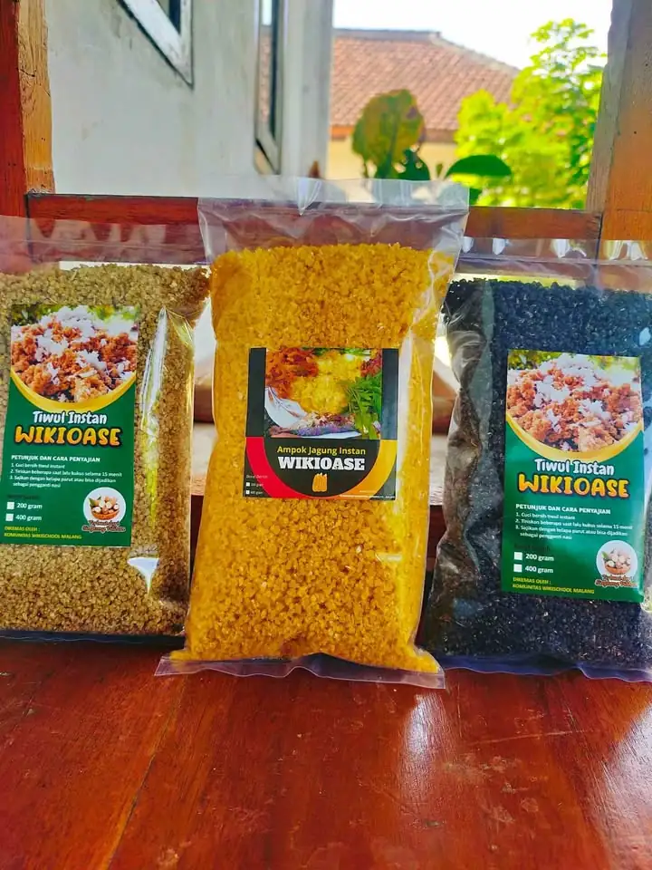 Tiwul Hitam, Tiwul Coklat, Ampok Jagung Geritan Instan