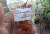 Kulit Ayam Crispy Pedas Daun jeruk