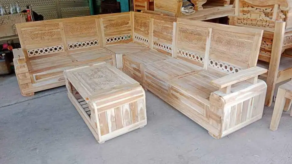 Meja Kursi Tamu Kayu