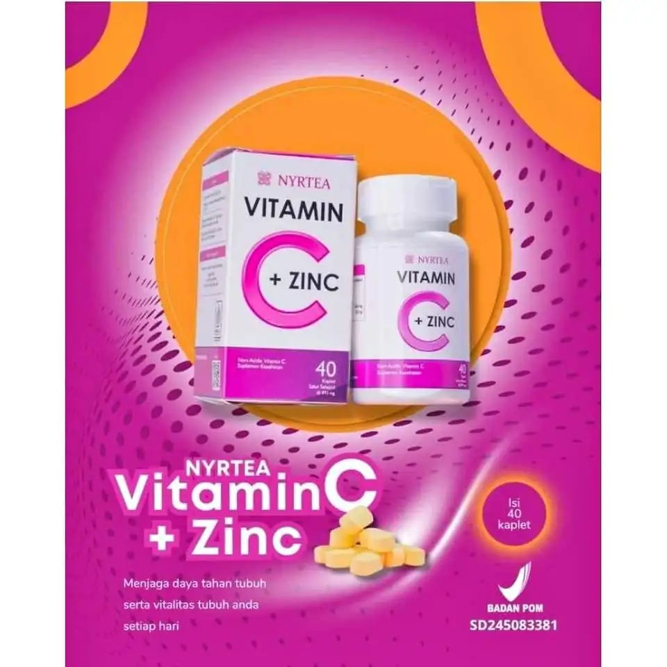 NYRTEA Vitamin C non-asam dan Zinc
