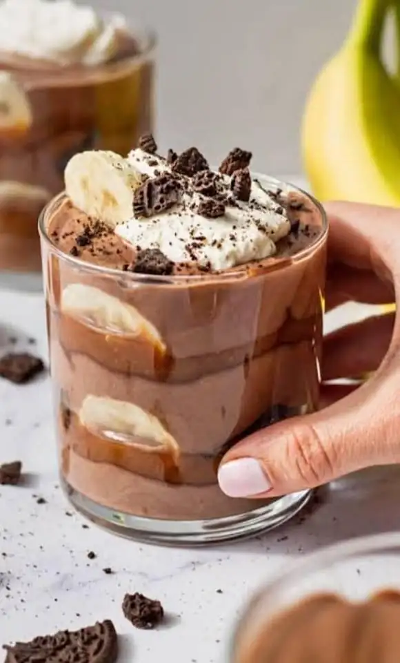 Banana milk chocolate creamy