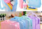 Plastik Transparant Anti Air Motif Bunga Pouch Make Up Waterproof