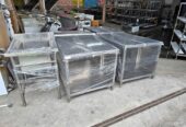 Perlengkapan penunjang dapur BGN meja rak kompor stainless stell