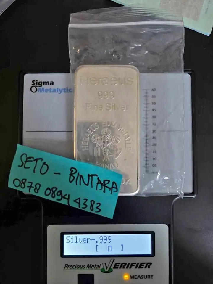 Logam Mulia Perak Heraeus @10 oz