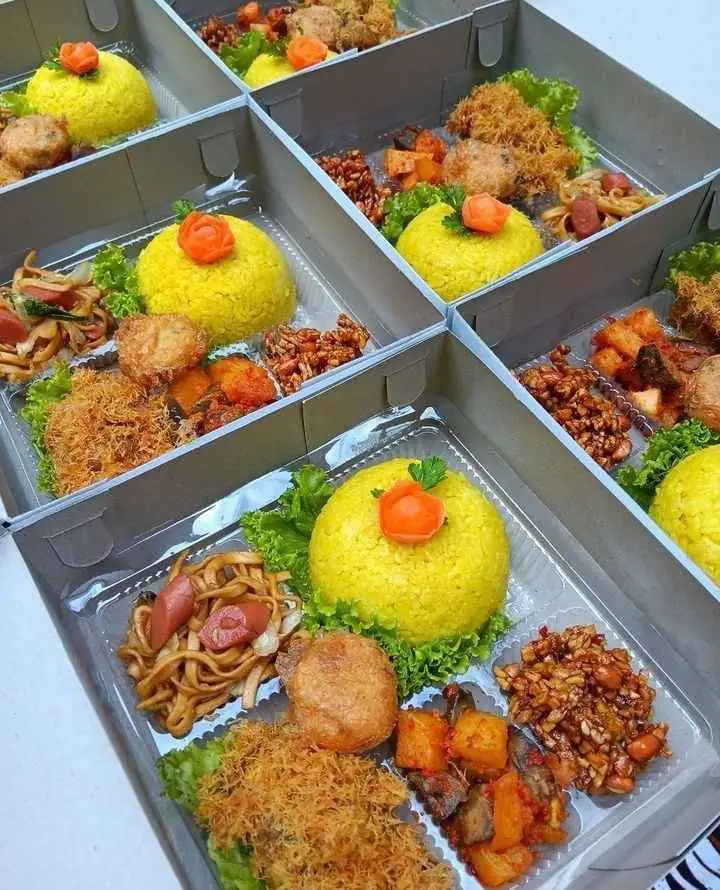 Nasi kuning box / nasi goreng box