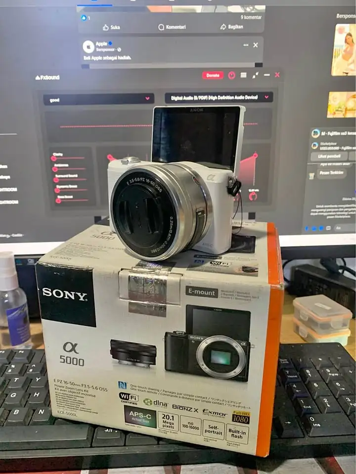 Sony a5000 lensa 16-50mm boks