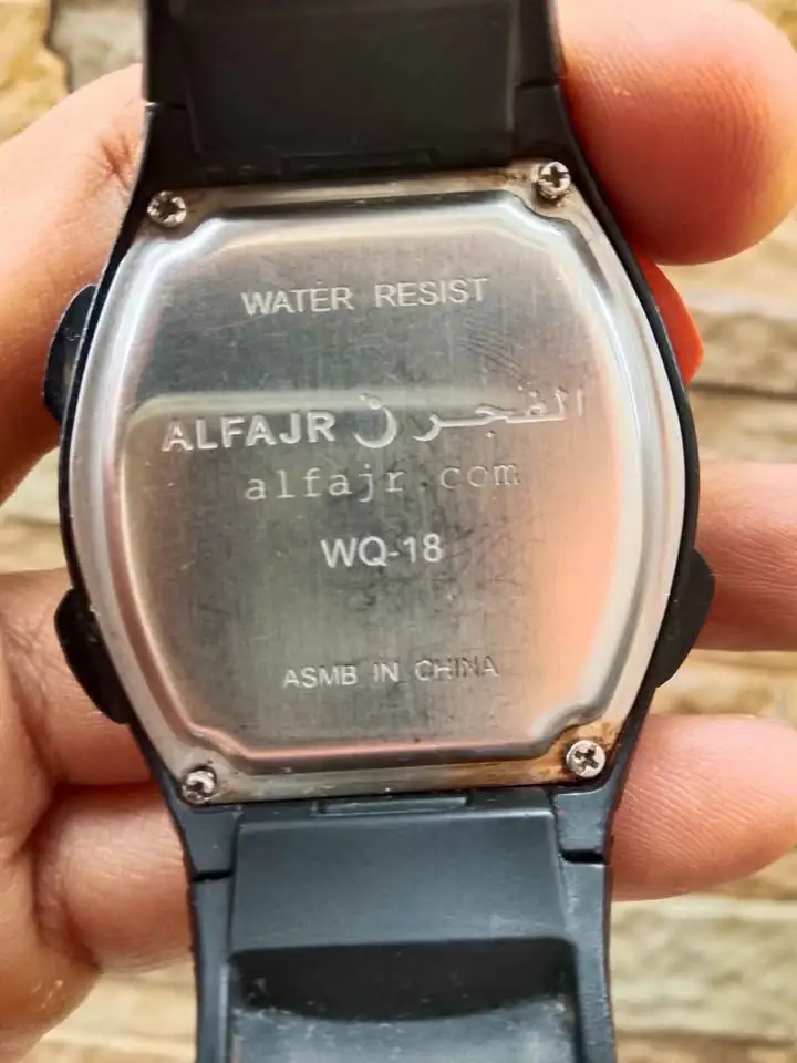 Jam tangan merk Al-Fajr wq-18 qiblat compas
