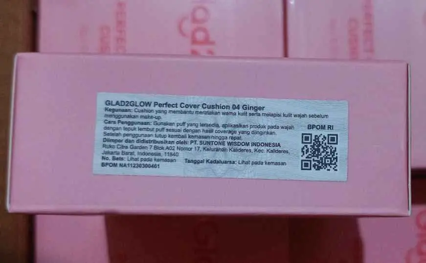 G2G Cushion Label Putih (No 01,03,04)